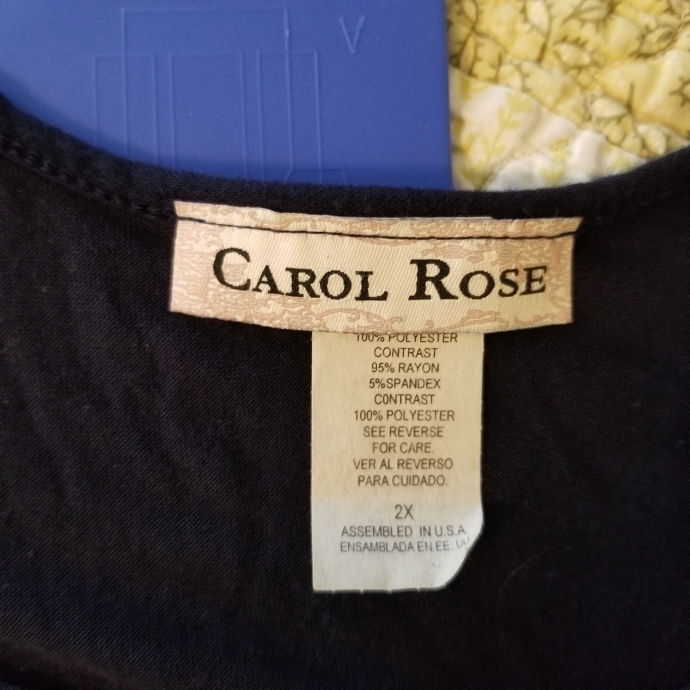 Carol Rose shirt, sz 2X - Picture 4 of 4
